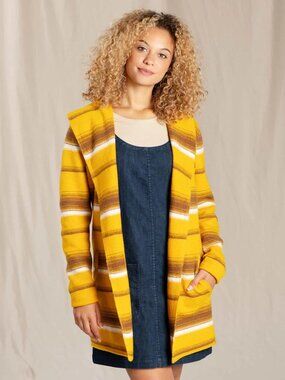 Large Toad&Co Merino Heartfelt Hoodie Gooseberry